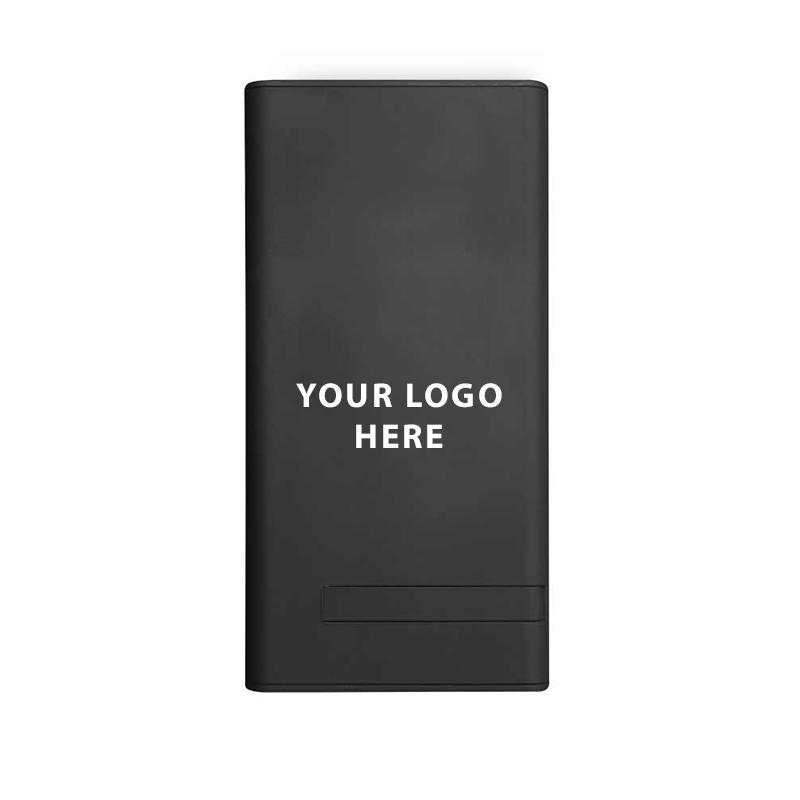 10000 mAh Wireless Powerbank with Suction Cup - Black with logo